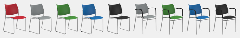 Upwards chair variations to be used in the furniture marketing video.