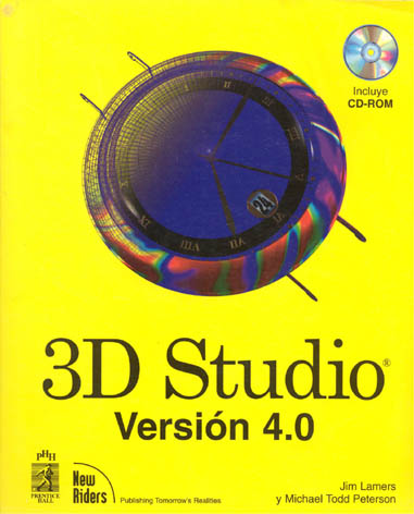 Cover of Spanish translation of 3D Studio for Beginners, co-authored by Jim Lammers of Trinity Animation