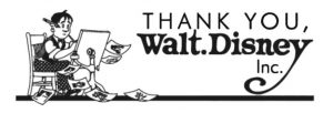 The logo for the Thank You Walt Disney group.