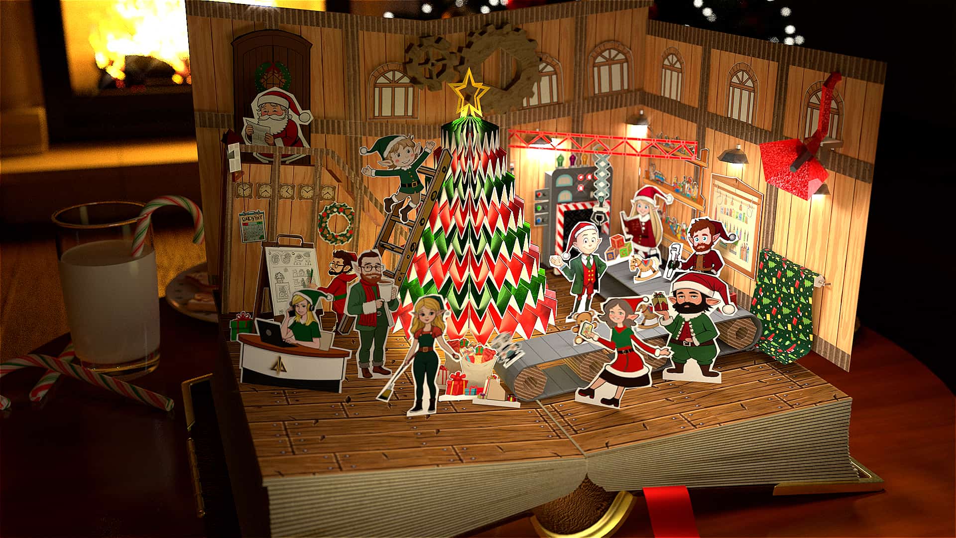 AI-Mazing 3D Christmas Card Animations 