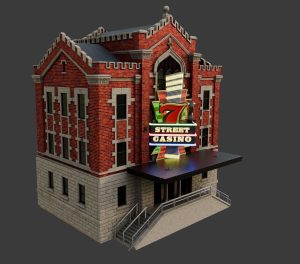 Stage 3 of recreating 3d buildings made by Trinity Animation