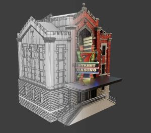 Stage 2 of recreating 3d buildings made by Trinity Animation