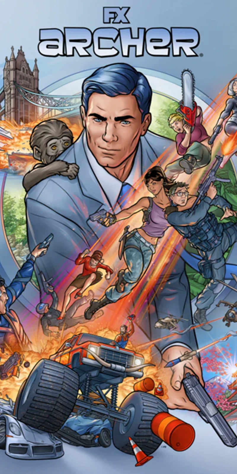 Dive into Archer's world! Reel spotlights stunning animated environments from FX's hit, crafted by Kansas City's Trinity Animation. Explore iconic locales, from luxe HQs to thrilling jungles, all in signature Archer style. Buckle up for action, humor, and animation brilliance!